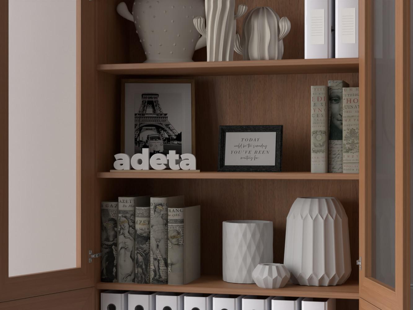 Изображение товара Книжный шкаф Билли 19 walnut guarneri ИКЕА (IKEA), 80x30x202 см на сайте adeta.ru