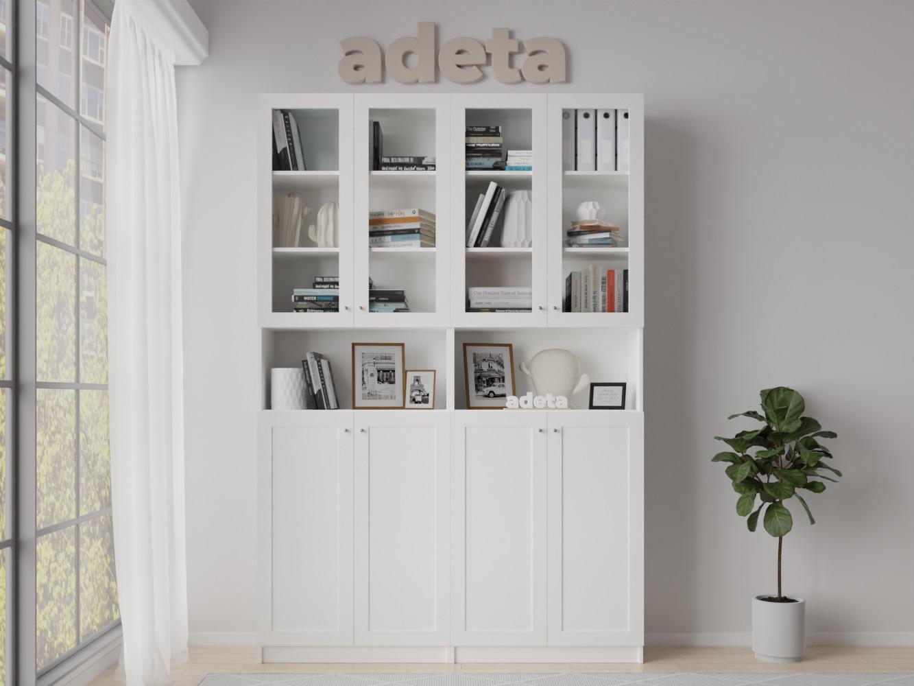 Изображение товара Книжный шкаф Билли 25 white ИКЕА (IKEA), 160x30x237 см на сайте adeta.ru