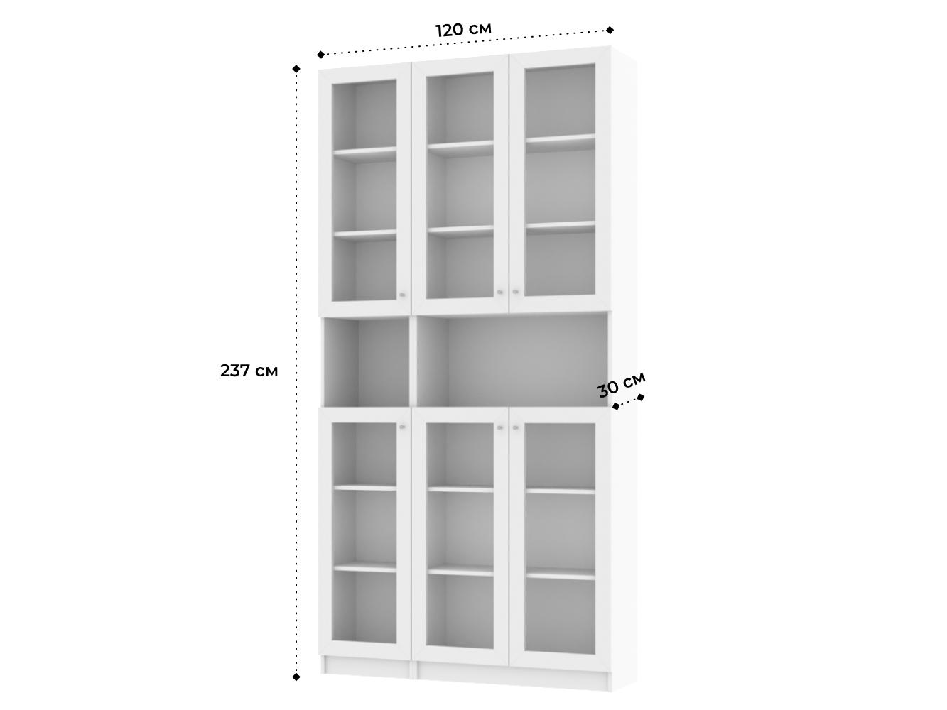 Изображение товара Книжный шкаф Билли 73 white ИКЕА (IKEA), 120x30x237 см на сайте adeta.ru