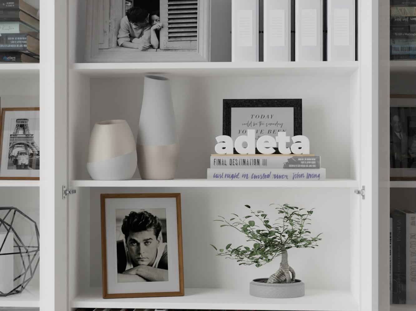 Изображение товара Книжный шкаф Билли 56 white ИКЕА (IKEA), 320x30x237 см на сайте adeta.ru