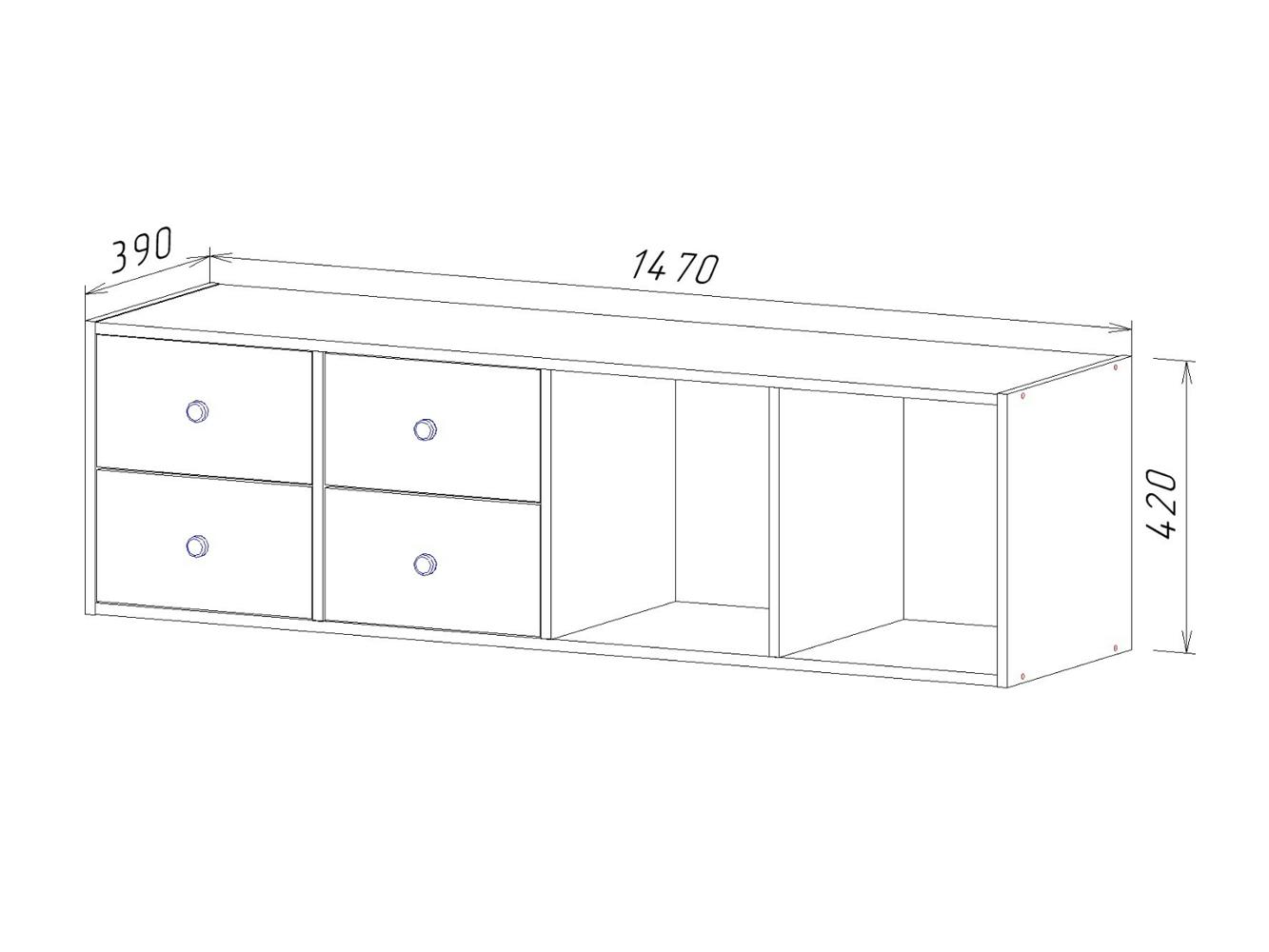 Изображение товара Подвесная тумба Билли brown ИКЕА (IKEA), 147x39x42 см на сайте adeta.ru