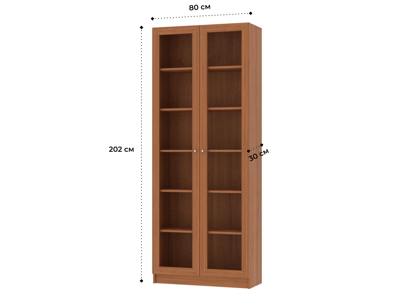 Изображение товара Книжный шкаф Билли 20 walnut guarneri ИКЕА (IKEA), 80x30x202 см на сайте adeta.ru
