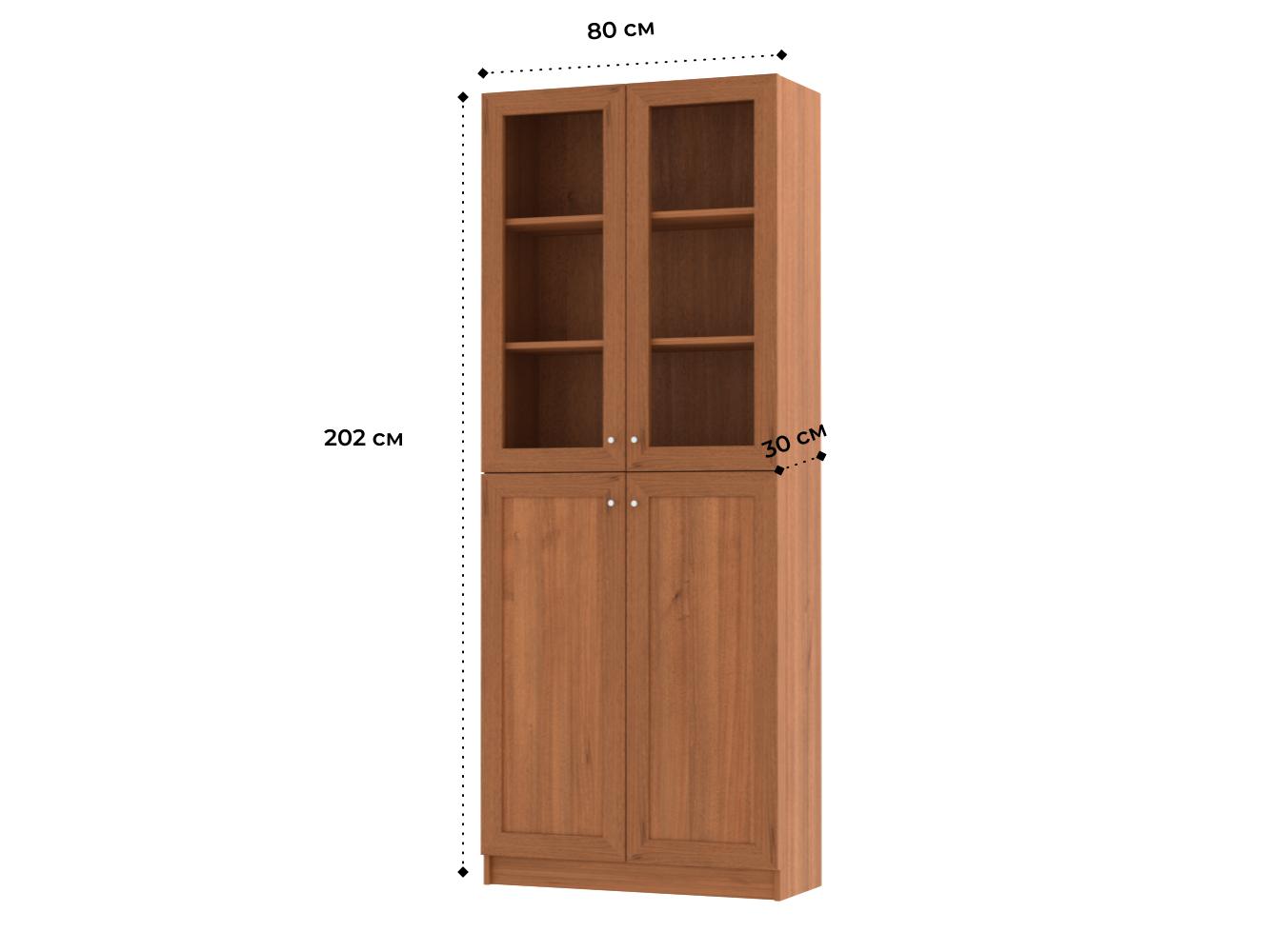 Изображение товара Книжный шкаф Билли 18 walnut guarneri ИКЕА (IKEA), 80x30x202 см на сайте adeta.ru