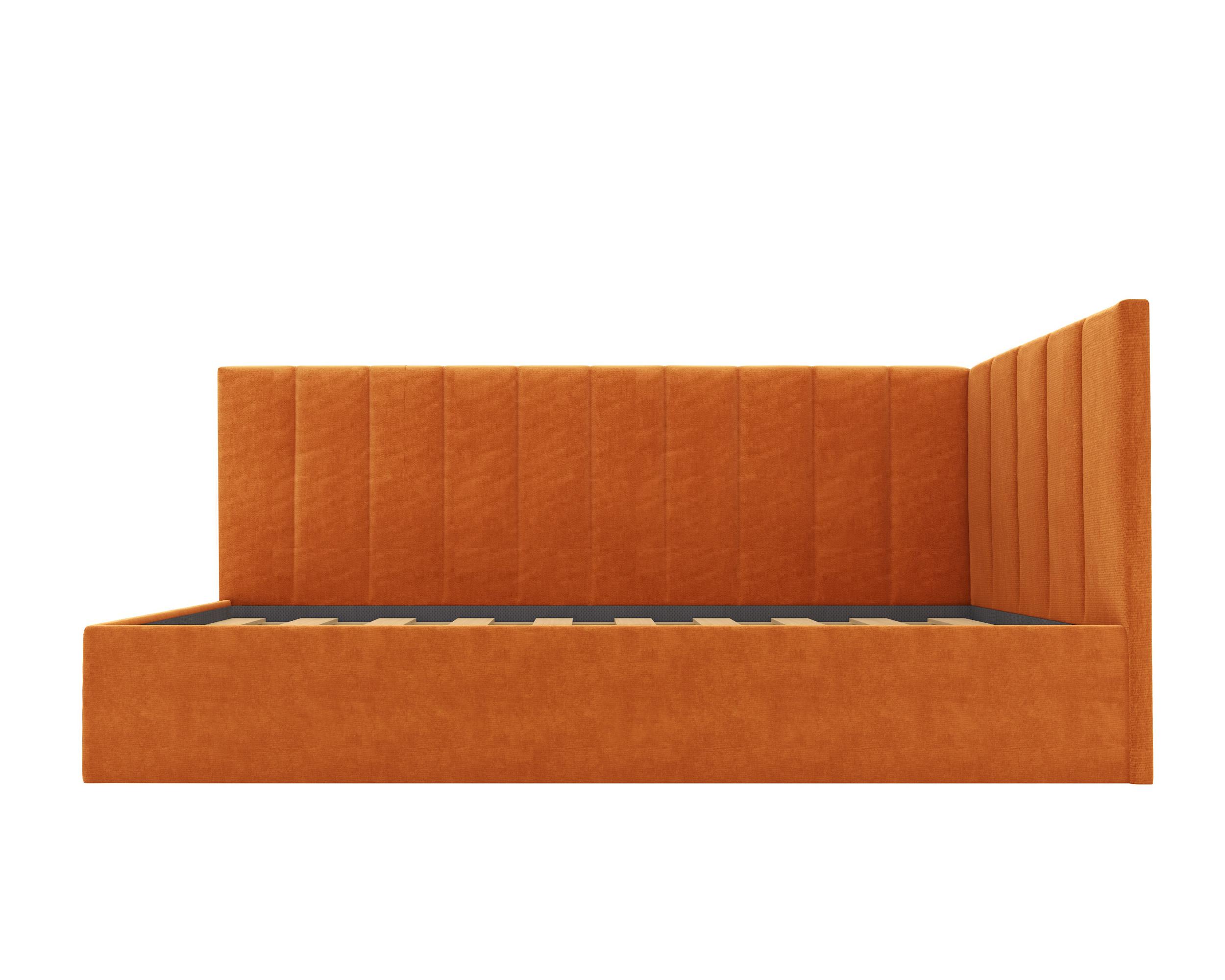 Изображение товара Детская кровать Равенна Угол В оранжевая, 80x190x100 см на сайте adeta.ru