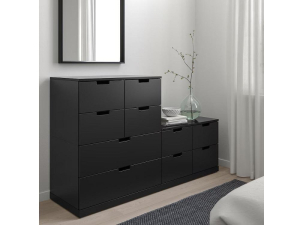 Комод Нордли 38 black ИКЕА (IKEA) в Москве