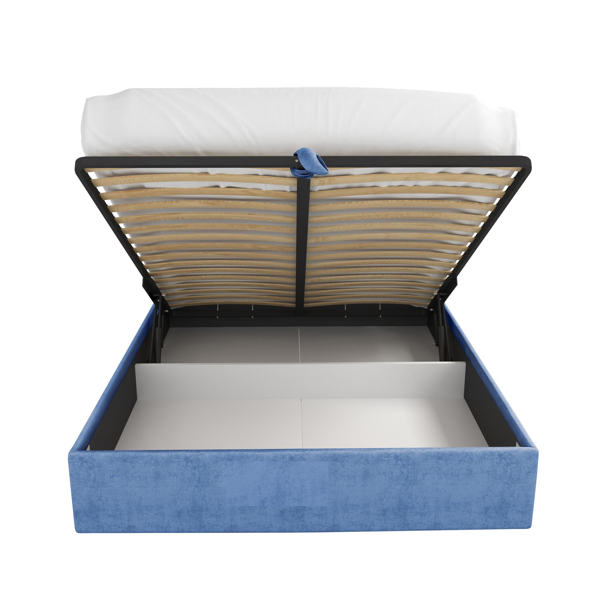 Кровать Стелия синяя 160х200 изображение товара