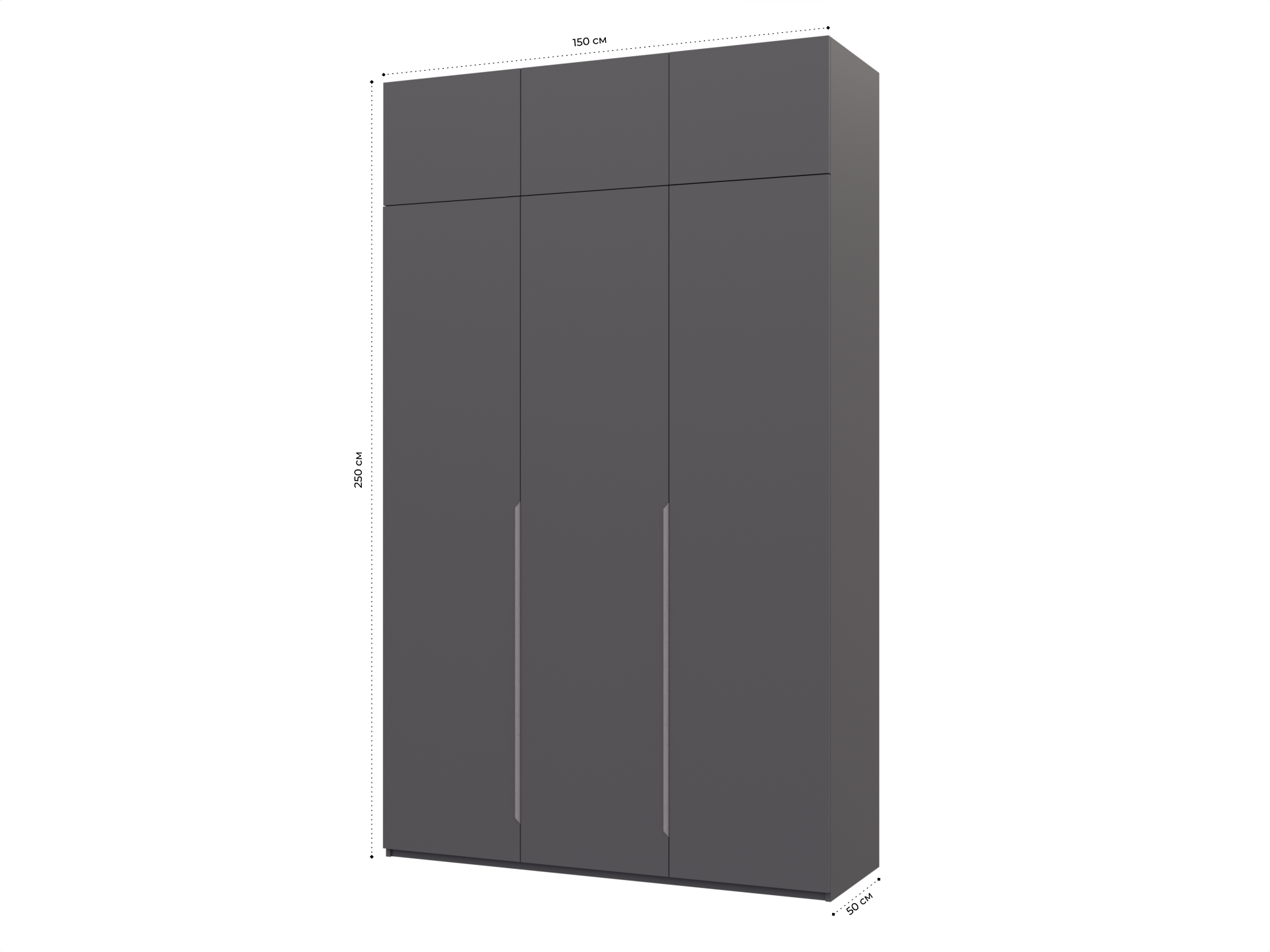 Распашной шкаф Пакс Альхейм 23 grey (silver) ИКЕА (IKEA) изображение товара