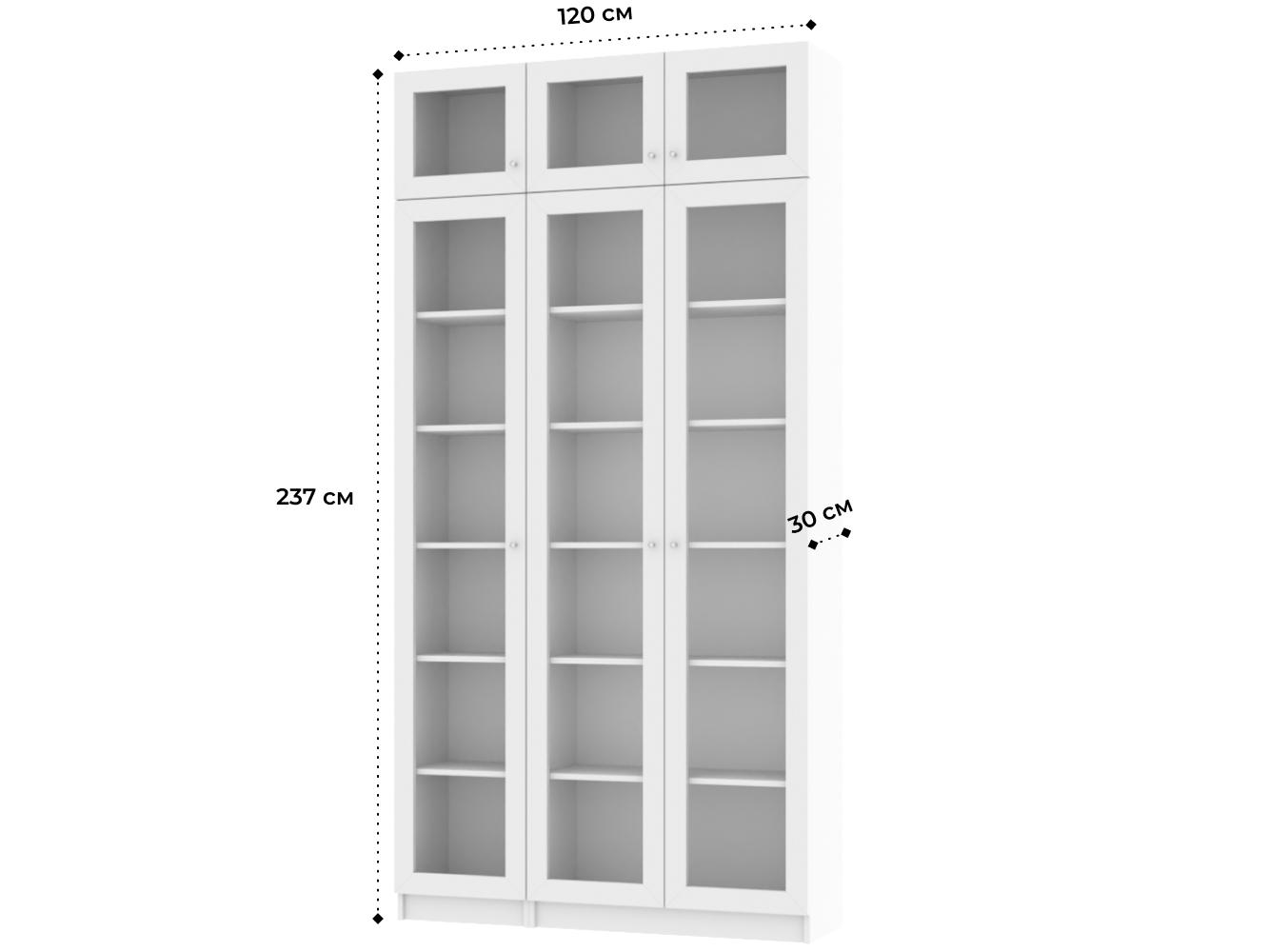 Изображение товара Книжный шкаф Билли 75 white ИКЕА (IKEA), 120x30x237 см на сайте adeta.ru