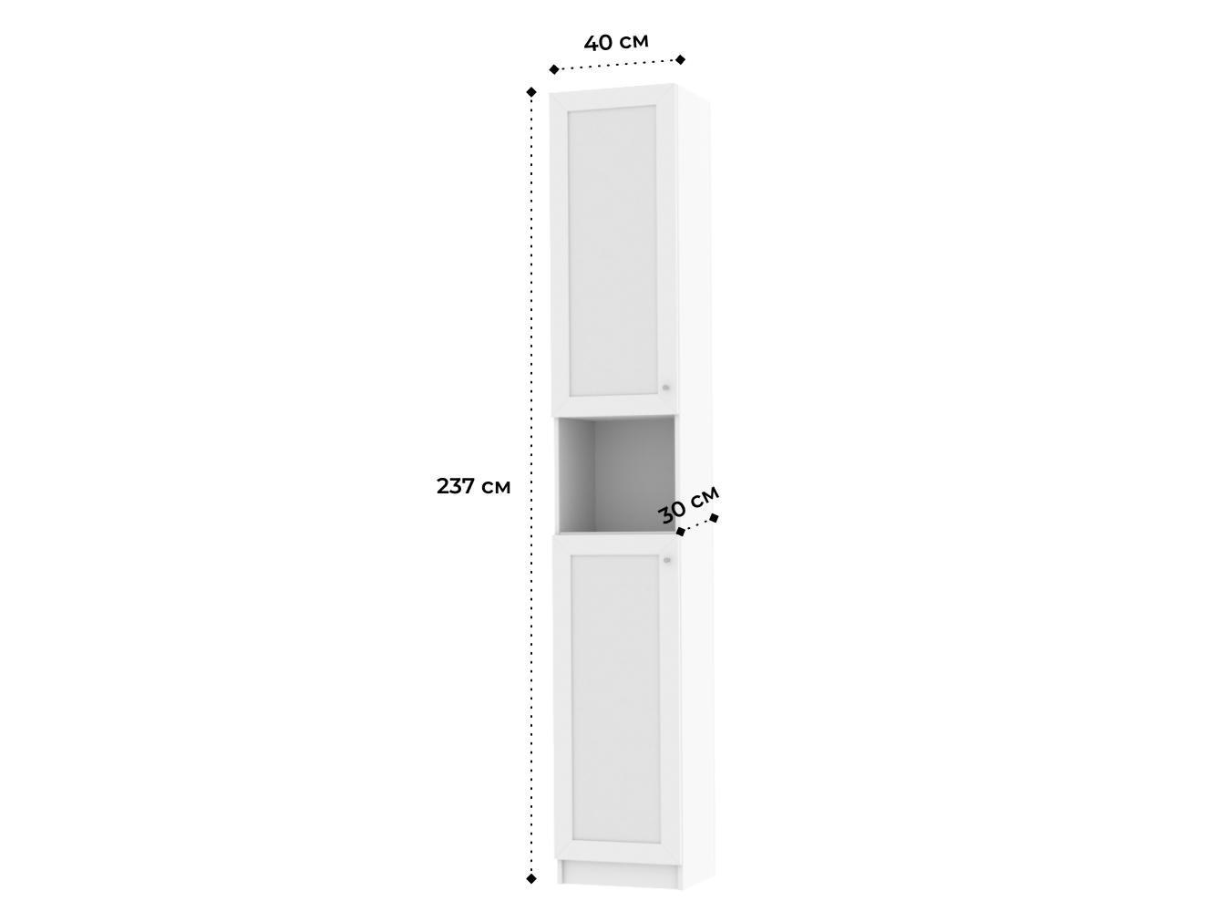 Изображение товара Книжный шкаф Билли 63 white ИКЕА (IKEA), 40x30x237 см на сайте adeta.ru