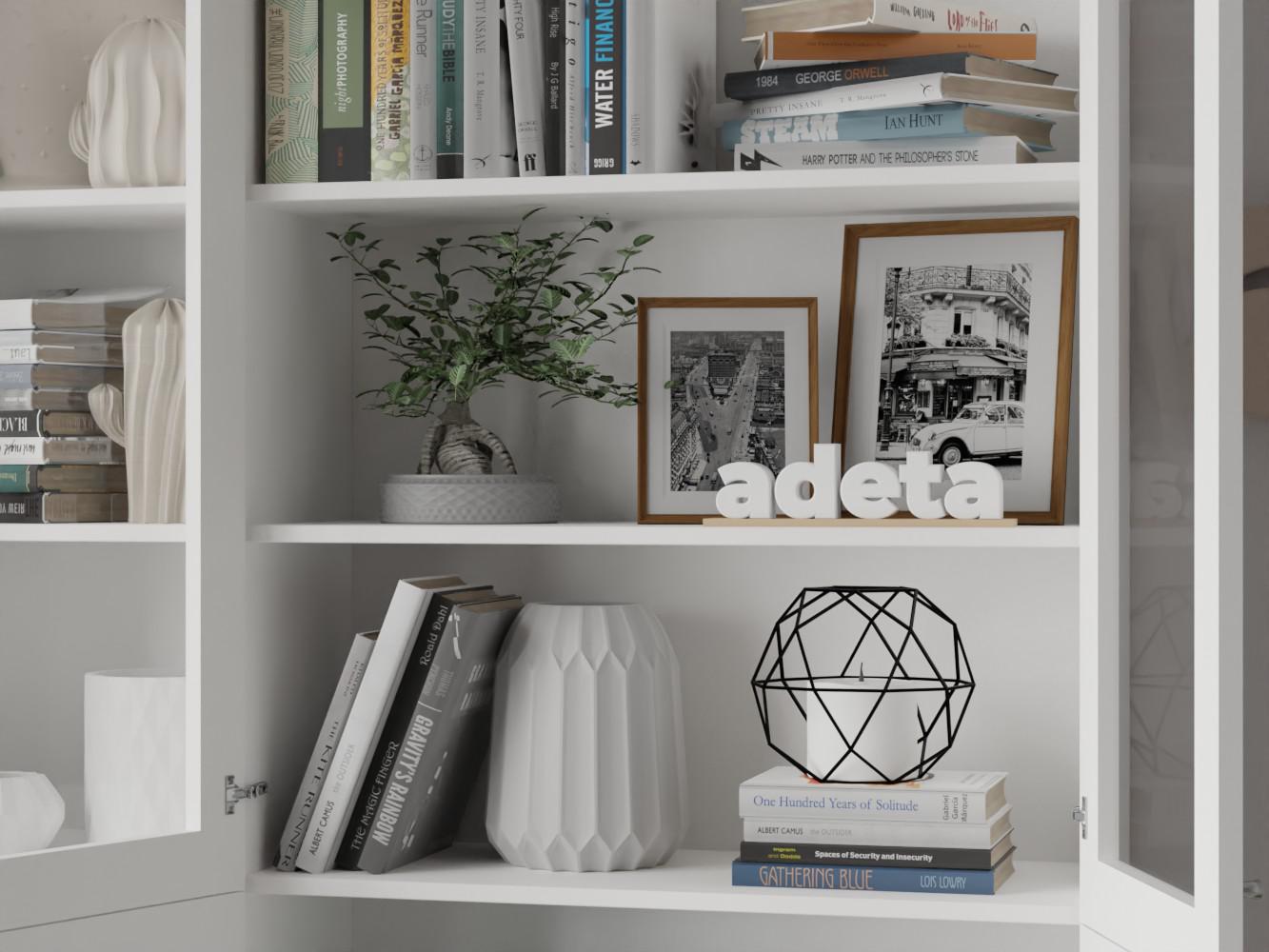 Изображение товара Книжный шкаф Билли 74 white ИКЕА (IKEA), 120x30x237 см на сайте adeta.ru