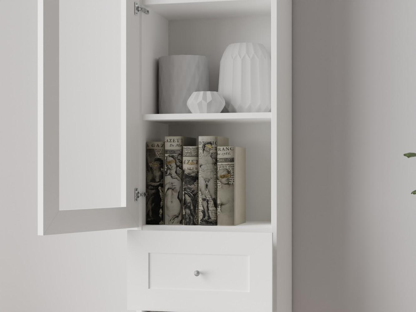 Изображение товара Книжный шкаф Билли 59 white ИКЕА (IKEA), 40x30x202 см на сайте adeta.ru
