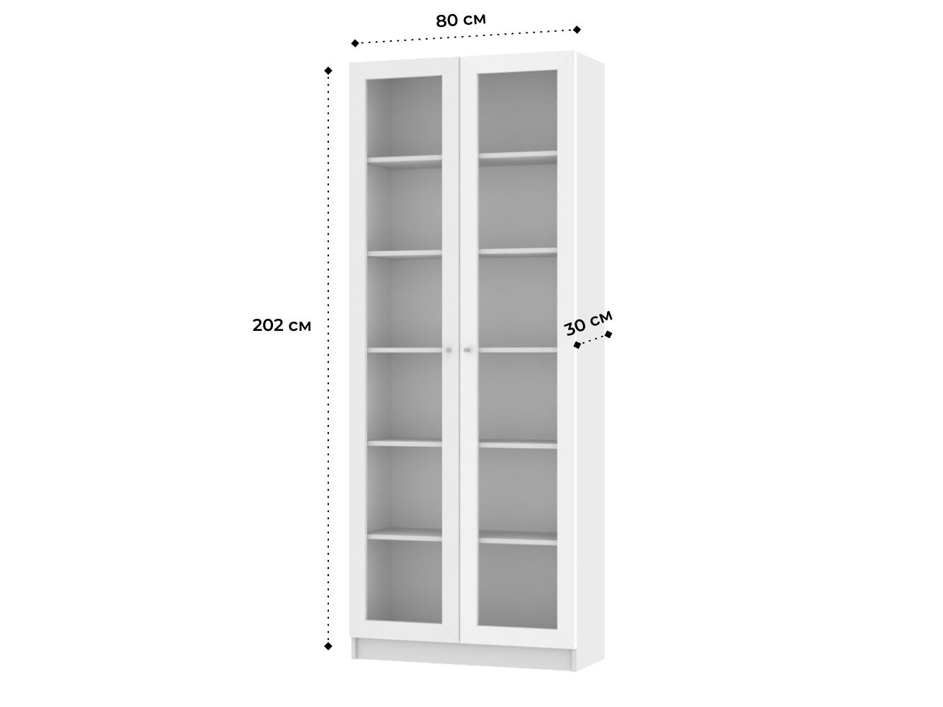 Изображение товара Книжный шкаф Билли 20 white ИКЕА (IKEA), 80x30x202 см на сайте adeta.ru