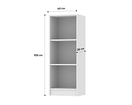 Изображение товара Стеллаж Билли 117 white ИКЕА (IKEA) на сайте adeta.ru