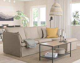 Изображение товара Угловой диван Бакселен beige ИКЕА (IKEA) на сайте adeta.ru