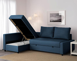 Изображение товара Угловой диван Фрихетэн blue ИКЕА (IKEA) на сайте adeta.ru