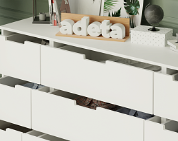 Изображение товара Комод Нордли 25 white ИКЕА (IKEA) на сайте adeta.ru