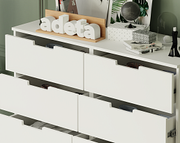 Изображение товара Комод Нордли 16 white ИКЕА (IKEA) на сайте adeta.ru