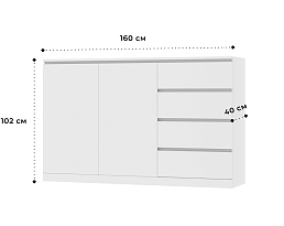 Изображение товара Комод Мальм 18 white ИКЕА (IKEA) на сайте adeta.ru