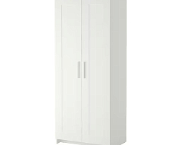 Изображение товара Распашной шкаф Бримнэс 1 white ИКЕА (IKEA) на сайте adeta.ru